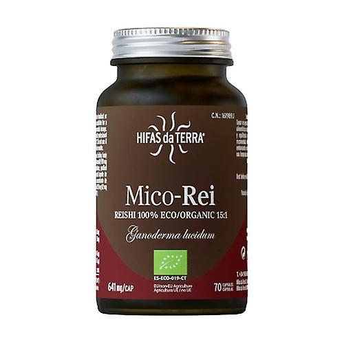 Hifas Da Terra Mico Rei (Ganoderma lucidum) 70 Capsules Of 641mg