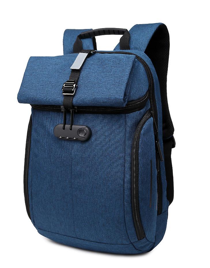 The Brands Market Men's casual outdoors travel oxford cloth backpack Blue