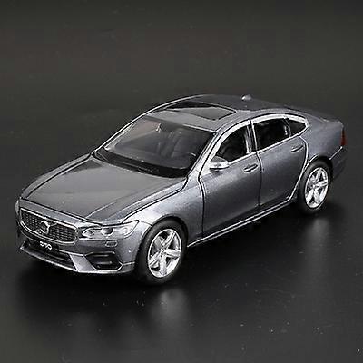 Toy Cars 1:32 VOLVO S90 Alloy Car Model Diecasts  Toy Vehicles Metal Car Model Sound Light Collection Car Toys For Childrens Gift Grey