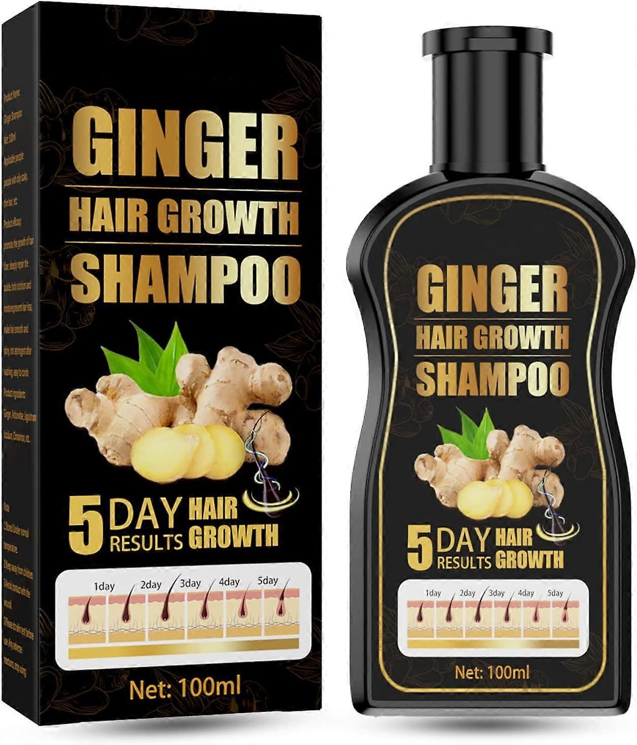 Unbrand Ginger Shampoo, Ginger Hair Growth Shampoo, Anti Hair Loss Shampoo, Natural Organic Ginger Shampoo Promotes Hair Growth 1Pcs