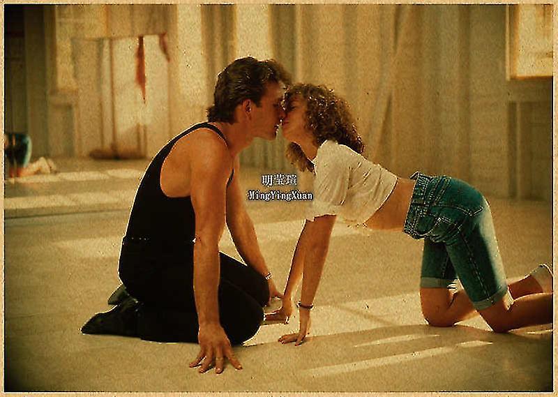 Cryin Dirty Dancing Movie Poster Wall Art Gifts Poster Wall Art Print Vintage Painting For Living Room Home Decor Kraft Paper Gift 24 42x30cm