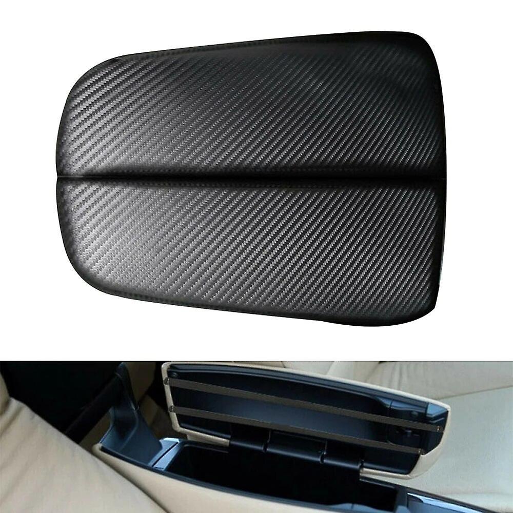 Bicaco Carbon Fiber Armrest Cover Carbon Fiber Look Center Console Armrest Cover For Bmw X5 E70 X6 E71 2008-2013 CHINA