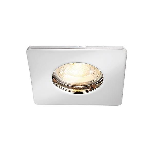 Saxby Lighting Speculo LED Fire Rated 1 Light Bathroom Recessed Downlight Chrome Plate, Glass IP65