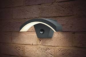 Integral Lighting Outdoor LED Curve PIR Wall Light 7.6W 4000K 420lm IP54