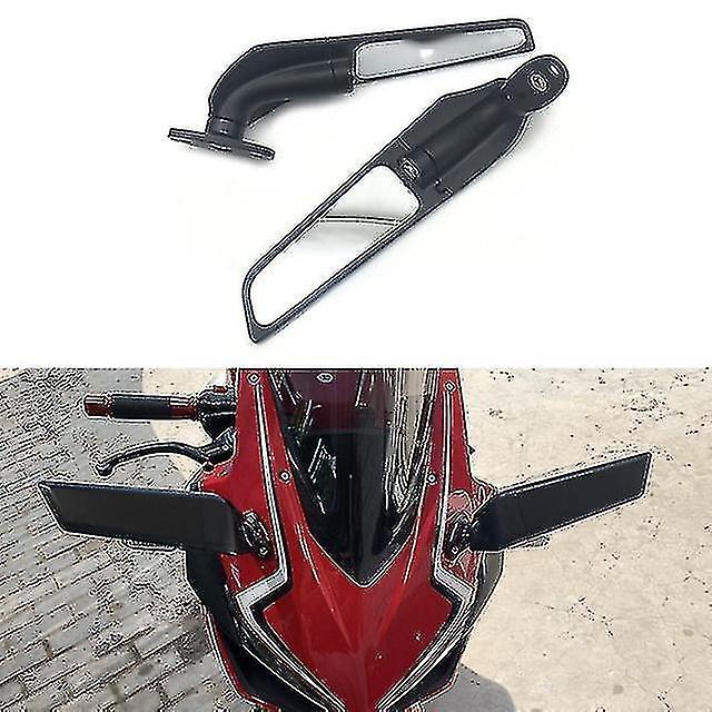 Compatible Honda Cbr500r Cbr650r Cbr1000rr 2016-2021 Motorcycle Mirror Modified Wind Wing Adjustable Rotating Rearview Mirror Banmo