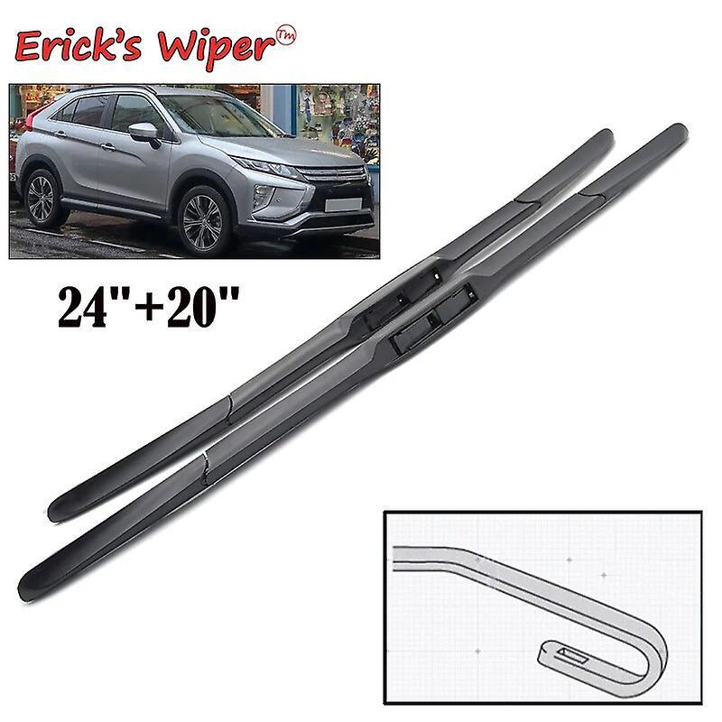 Bicaco Wiper Front Hybrid Wiper Blades For Mitsubishi Eclipse Cross 2017 - 2023 Windshield Windscreen Window Brushes 24"+20"