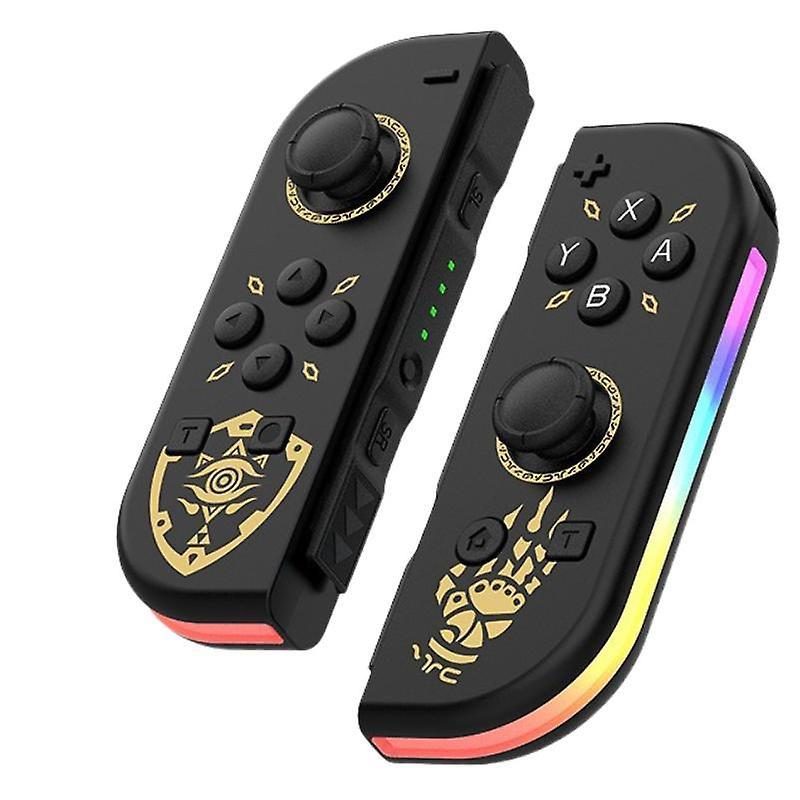 Zhongyun Controllers For Nintendo Switch, Replacement For Switch Controller With Rgb Led, Adjustable Turbo & Vibration, Kingdom Sword