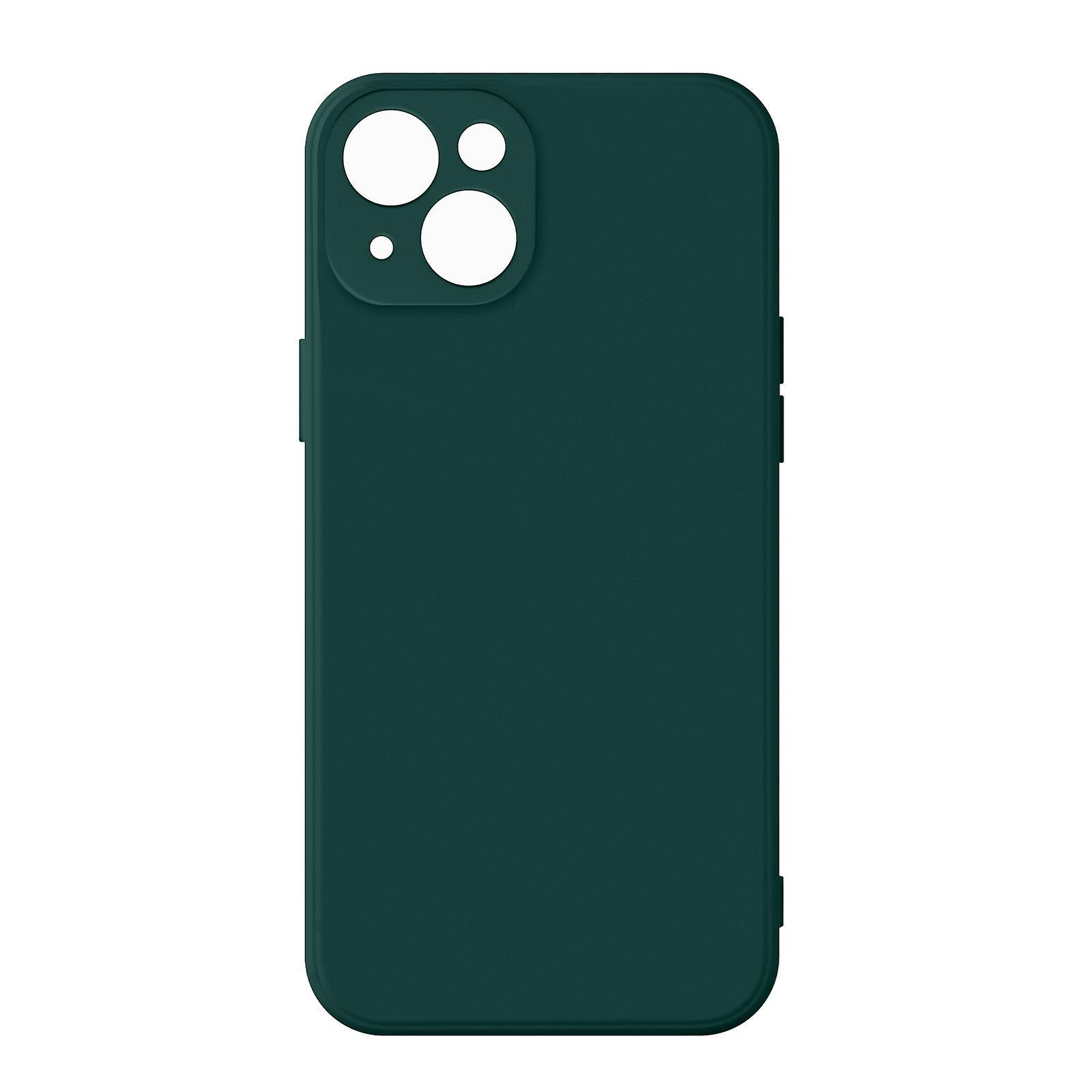 Avizar Case for iPhone 13 Mini Silicone Semi-Rigid with Soft Touch Finish - green