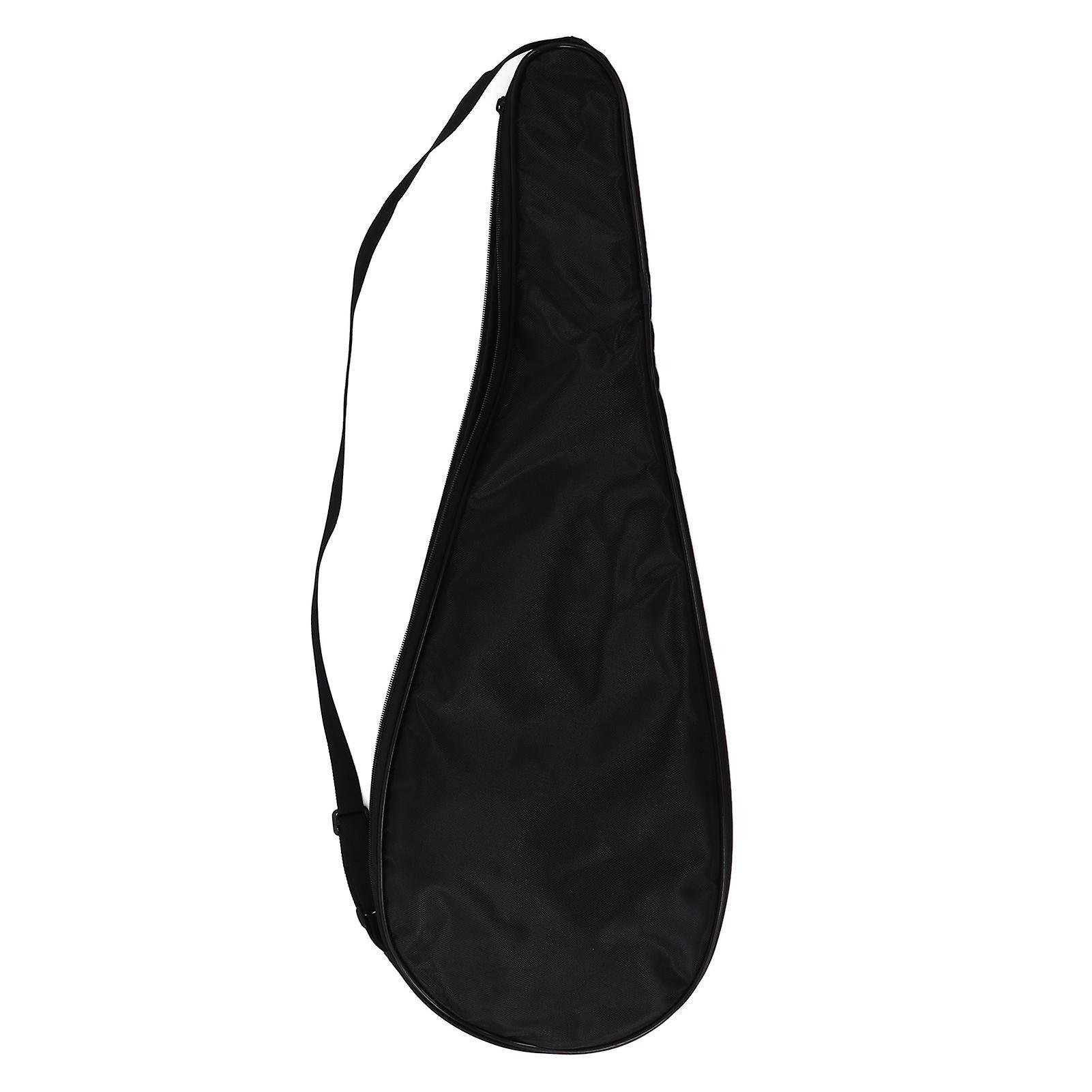 Squash Racquet Bag Black Squash Racquet Cover Bag with Adjustable Shoulder Strap and Lightweight Padding