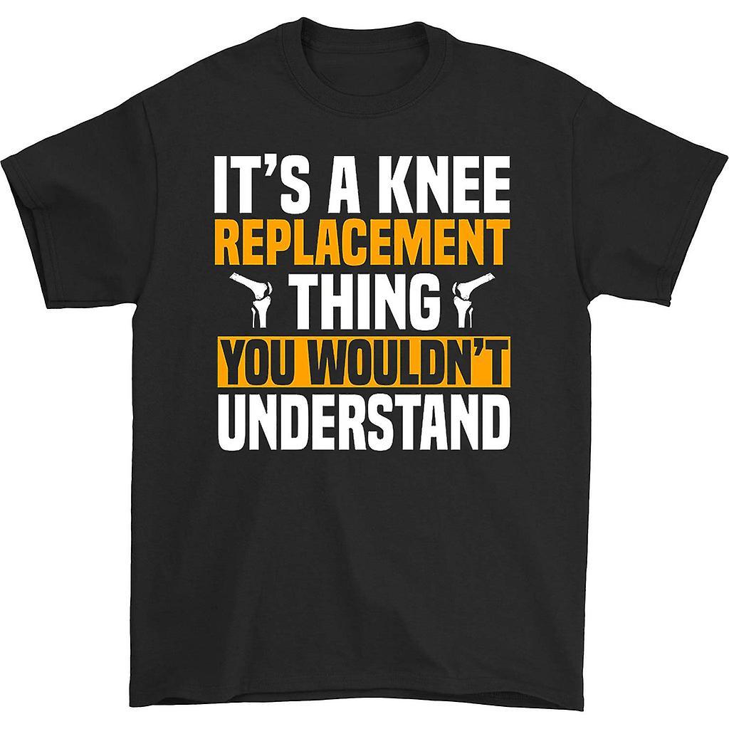 HISHARK It's a knee replacement thing t-shirt black XL