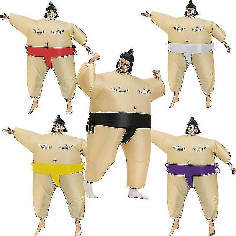 Otwoo Sumo Wrestler Uniform Adult Inflatable Costume With Blower Black