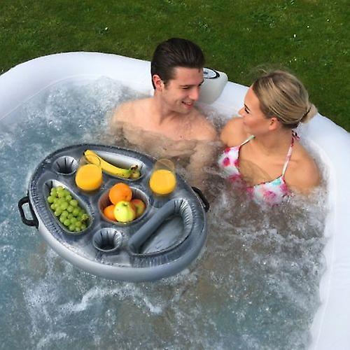 Slowmoose Spa Pool Hot Inflatable Tub - Floating Food Shelf