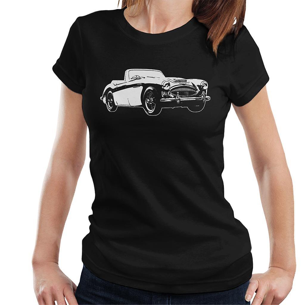 Austin Healey 3000 British Motor Heritage Women's T-Shirt Black Medium