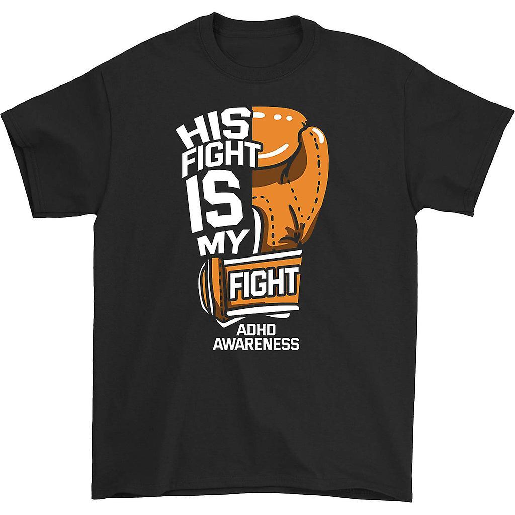 HISHARK His Fight is My Fight T-shirt Black L