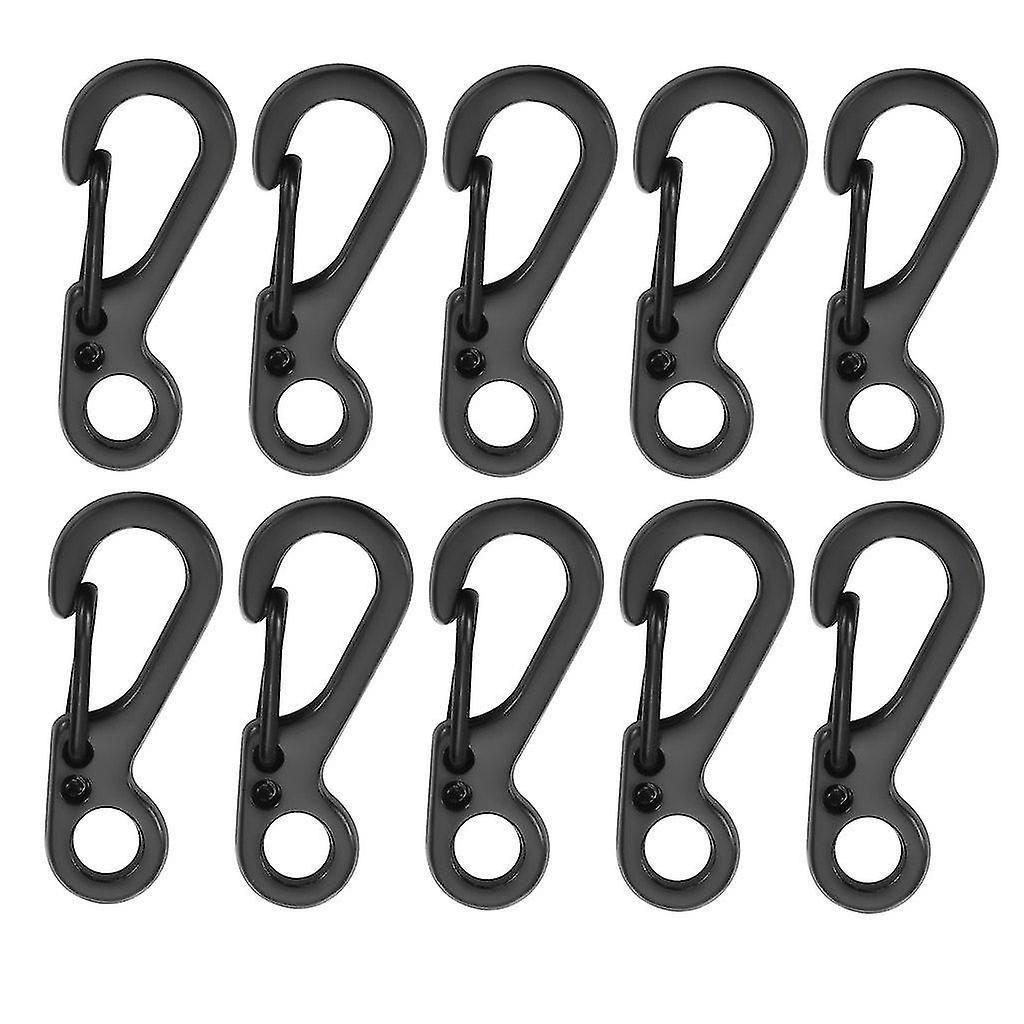 Seventeen 100pcs Mini Paracord S Keychain Carabiner Clip,sf Spring Backpack Clasps Lock Hook For Outdoor Edc Camping Tactical Survival