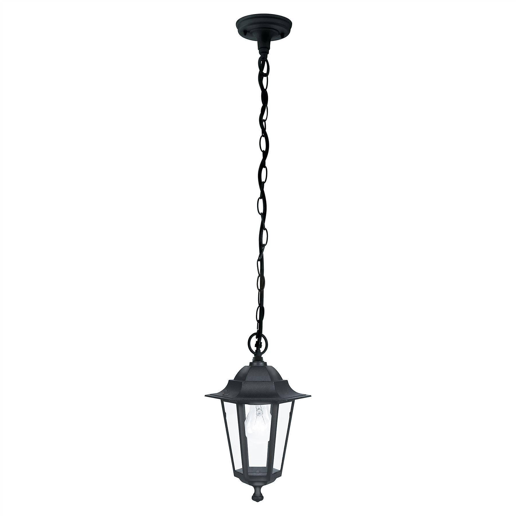 Eglo Lighting Laterna 1 Light Outdoor Pendant Light Black IP44, E27