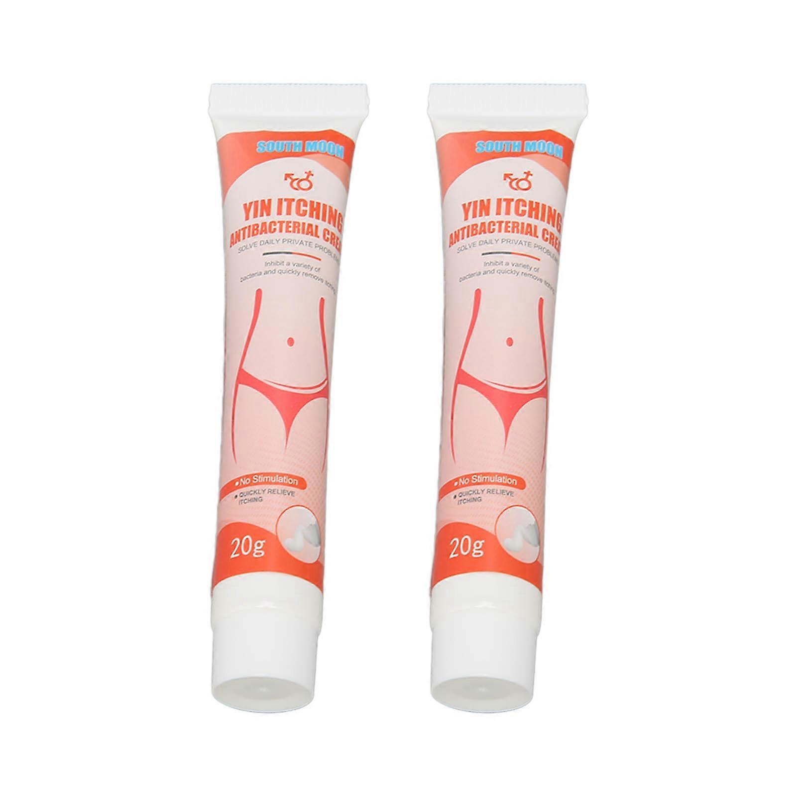 Gift 2pcs 0.7oz Women Private Parts Itch Relief Cream Feminine Itch Treatment Cream for Health Care