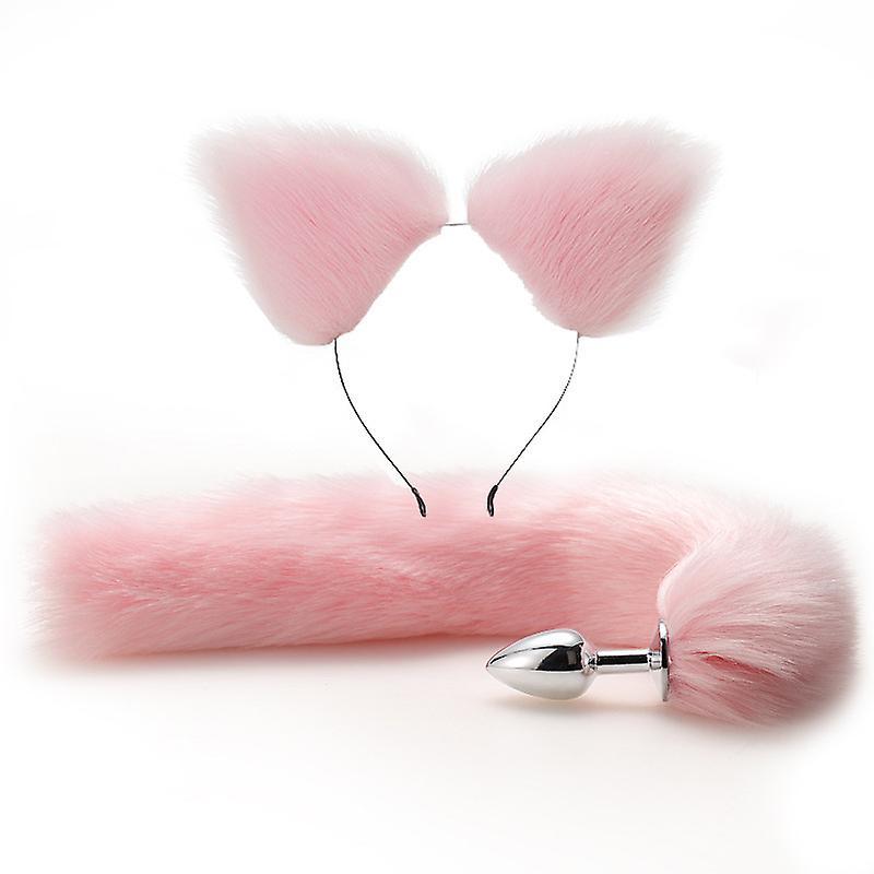 Cryin Metal Massager Pink Fox Tailand And Fox Ears, Role Play Cosplay D