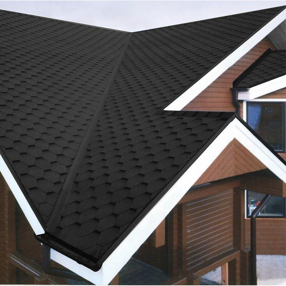 Living And Home 18Pcs Self-Adhesive Asphalt Shingles Bitumen Roofing, Black