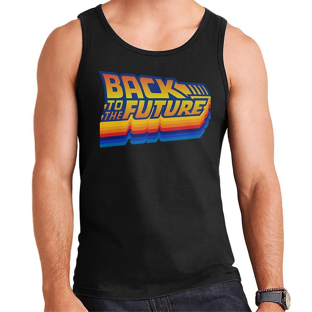 Back to the Future Gradient Logo Men's Vest Black XX-Large