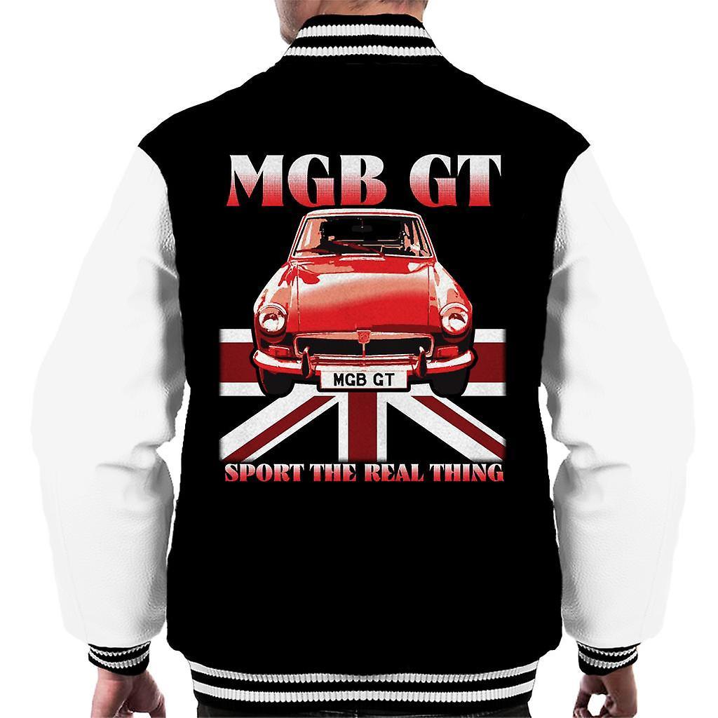 MG GT Sport The Real Thing British Motor Heritage Men's Varsity Jacket Black/White Small