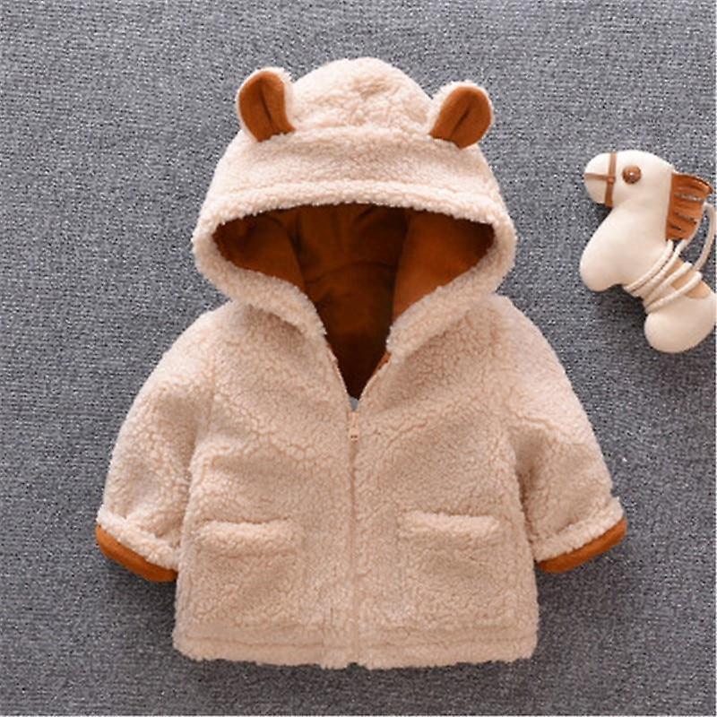 Slowmoose Autumn Winter Baby Clothes Warm Hooded Jacket & Coat Toddler Polar Fleece 111 24M