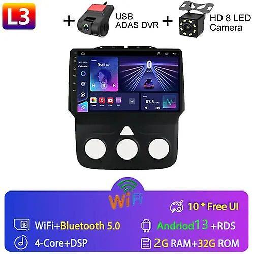 Redkid Android 13 Radio For Dodge Ram 1500 2500 2013-2019 Car Stereo Multimedia Player Carplay Auto Gps Navigation 2din Dsp 4g No Dvd L3-CAM-DVR