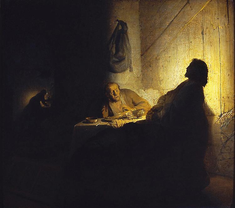 iEnjoy The Supper at Emmaus, Rembrandt, 50x44cm