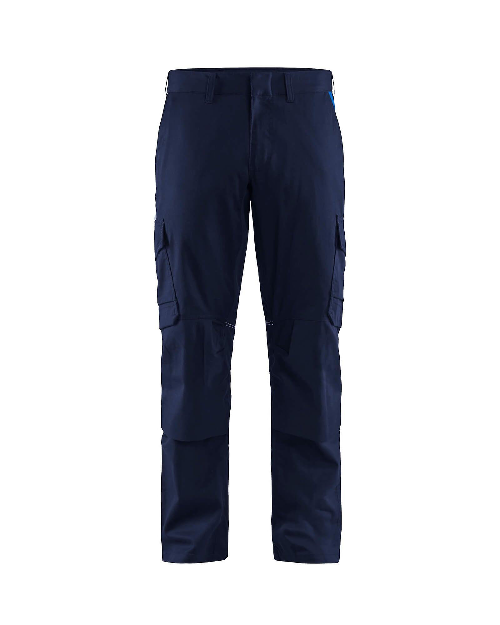 Blaklader 1448 trousers knee-pad stretch - mens (14481832) - (colours 3 of 3) Navy blue/cornflower blue