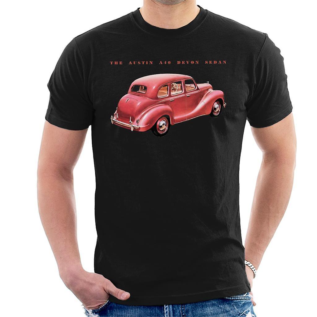 Austin A40 Devon Sedan British Motor Heritage Men's T-Shirt Black XX-Large