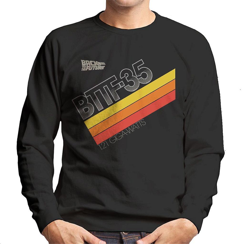 Back to the Future 35th Anniversary 121 Gigawatts Men's Sweatshirt Black Medium