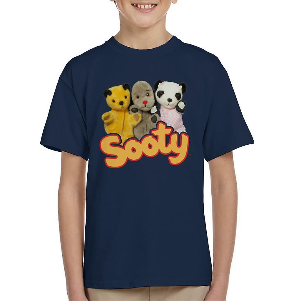 Sooty Sweep & Soo Kid's T-Shirt Navy Blue X-Small (3-4 yrs)