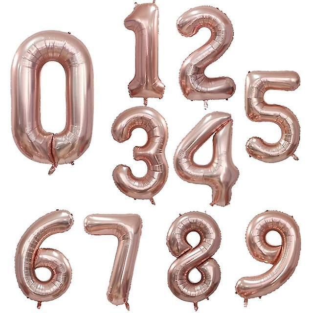 Slowmoose Big Foil Balloons For Party Decorations Kids Toy rose gold 30inch / 1