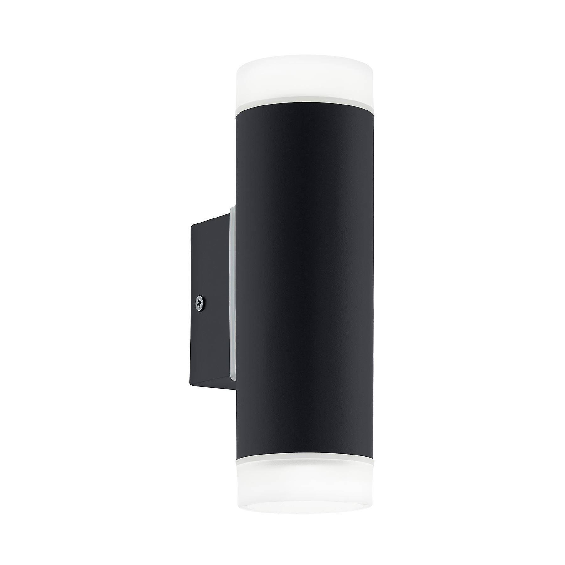 Eglo Lighting Riga Outdoor Up Down Wall Light Black IP44, GU10