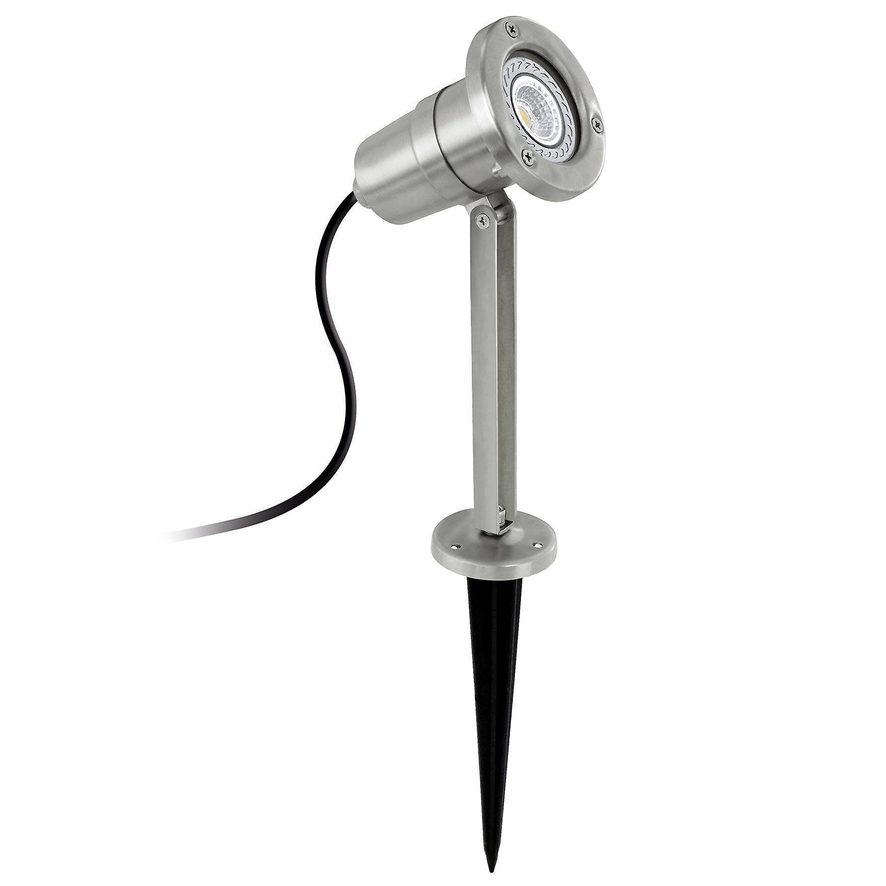 Eglo Lighting Nema 1 Light Outdoor Spike Light Stainless Steel IP44, GU10