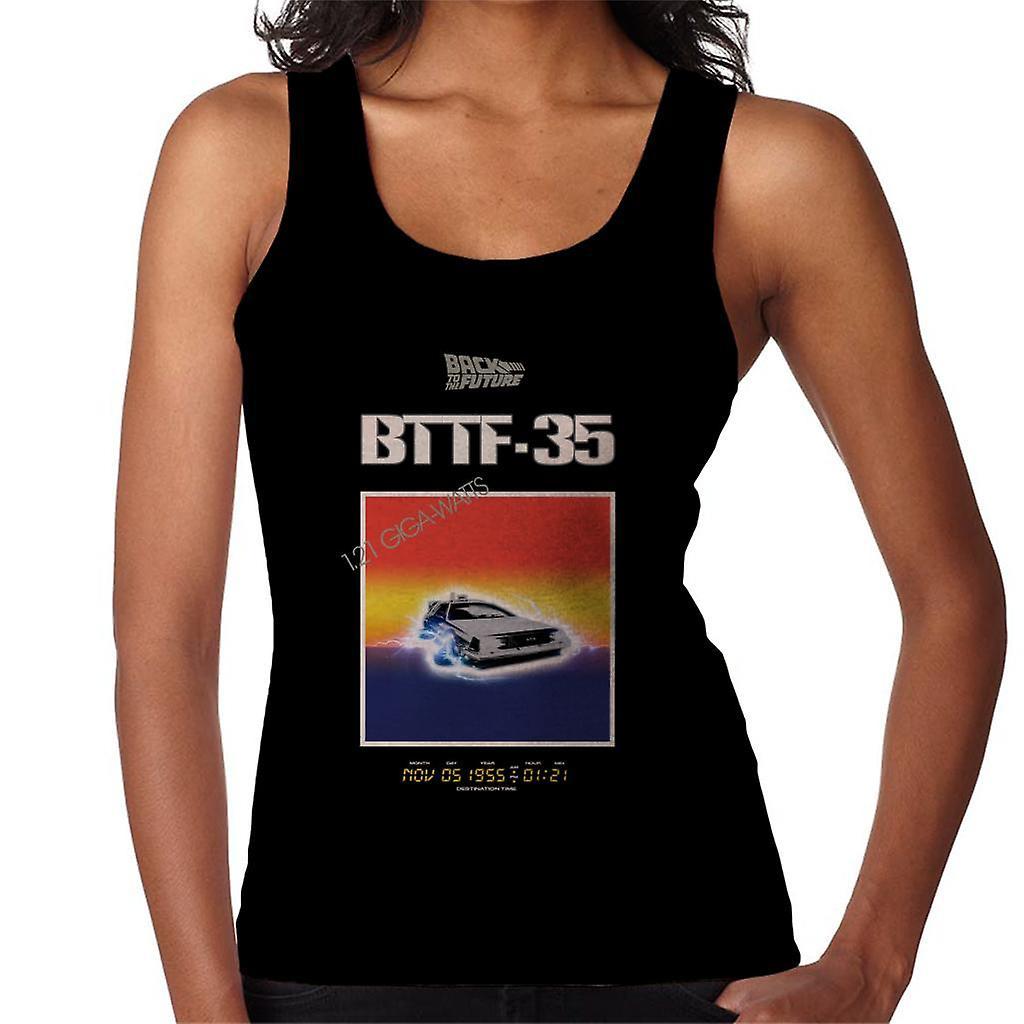 Back to the Future 35th Anniversary Sunset Women's Vest Black Large