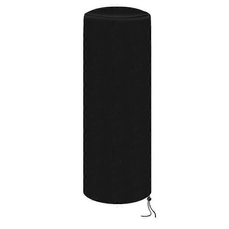 Unbrand 210d Patio Heater Cover Waterproof Outdoor Patio Propane Heater Cover With Storage Bag Round Patio Heater Cover Fg Black