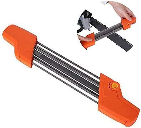 Augro Chainsaw Chain Sharpener,Easy File 2 In 1 Practical Bearing Steel Chainsaw Chain Sharpener 5/32P 4.8mm Chain Grinding Tool Fast Sharpen Grind...