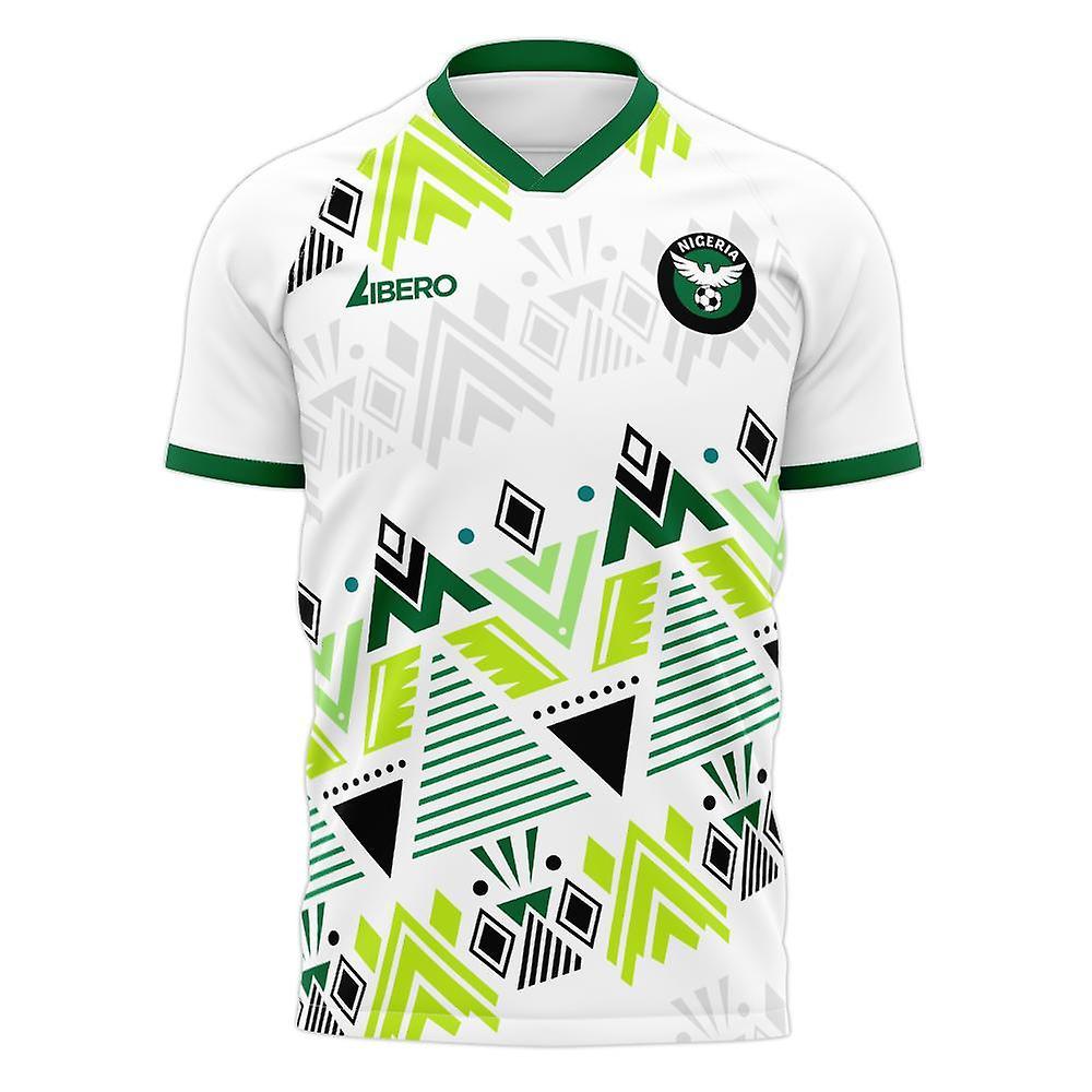 Libero Sportswear Nigeria 2024-2025 Away Concept Football Kit (Libero) - Little Boys White SB 4/5yrs (104-110cm)