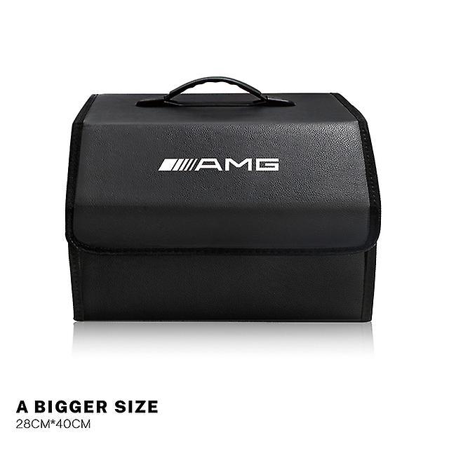 Car Leather Organizer Bag Foldable Trip Storage Box For Mercedes Benz Amg W204 W205 W203 W211 W212 W213 W201 W210 W124 W126 W140 A-L