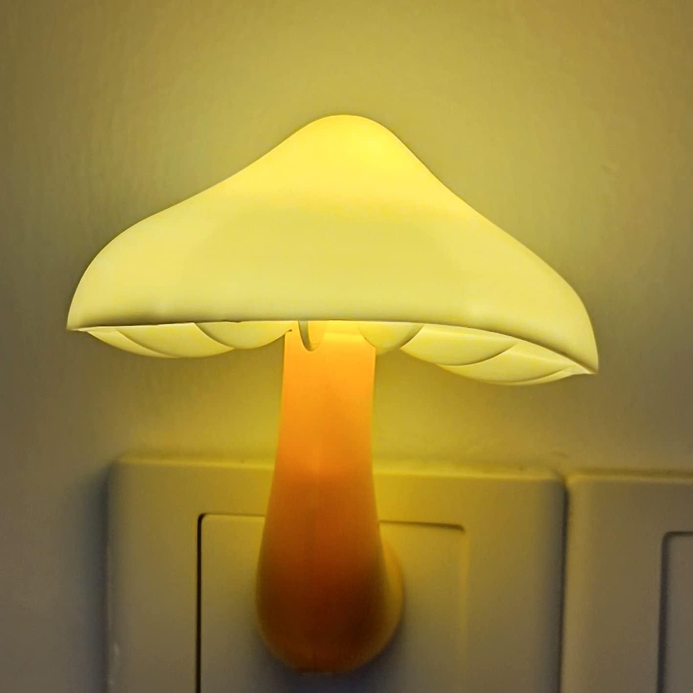 Heyone Sensor Led Night Light Plug In Wall Lamp, Energy Saving Nightlight Cute Mushroom Night Lights For Adults Kids Bedroom,bathroom,toilet, Stair...