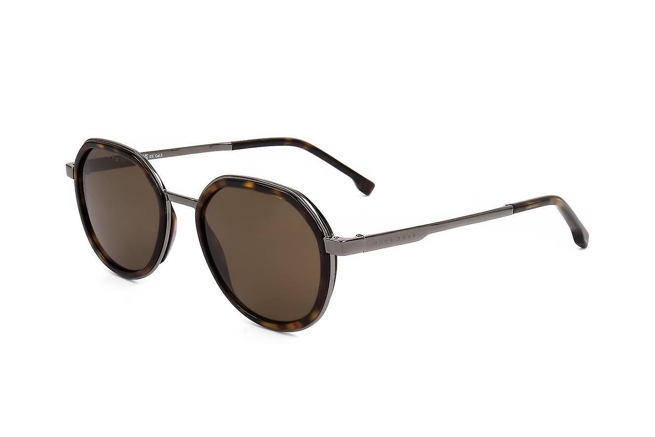 Sunglasses Hugo Boss BOSS 1256/S 4HU HAVANA DARK RUTHENIUM 50/19/145 MAN Brown 50 mm