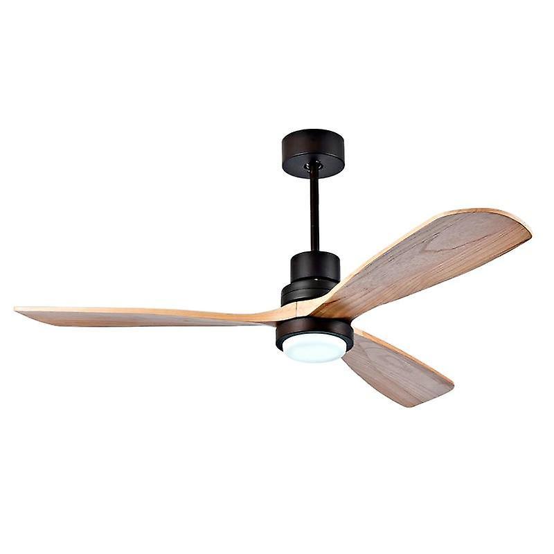 Slowmoose Wood Ceiling Fans With Lights And Remote Control For Home, Hotels 52 inch about 132cm / 220-240v