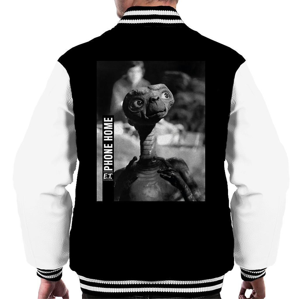 E.T. E.T. Phone Home Cinematic Shot Men's Varsity Jacket Black/White Large