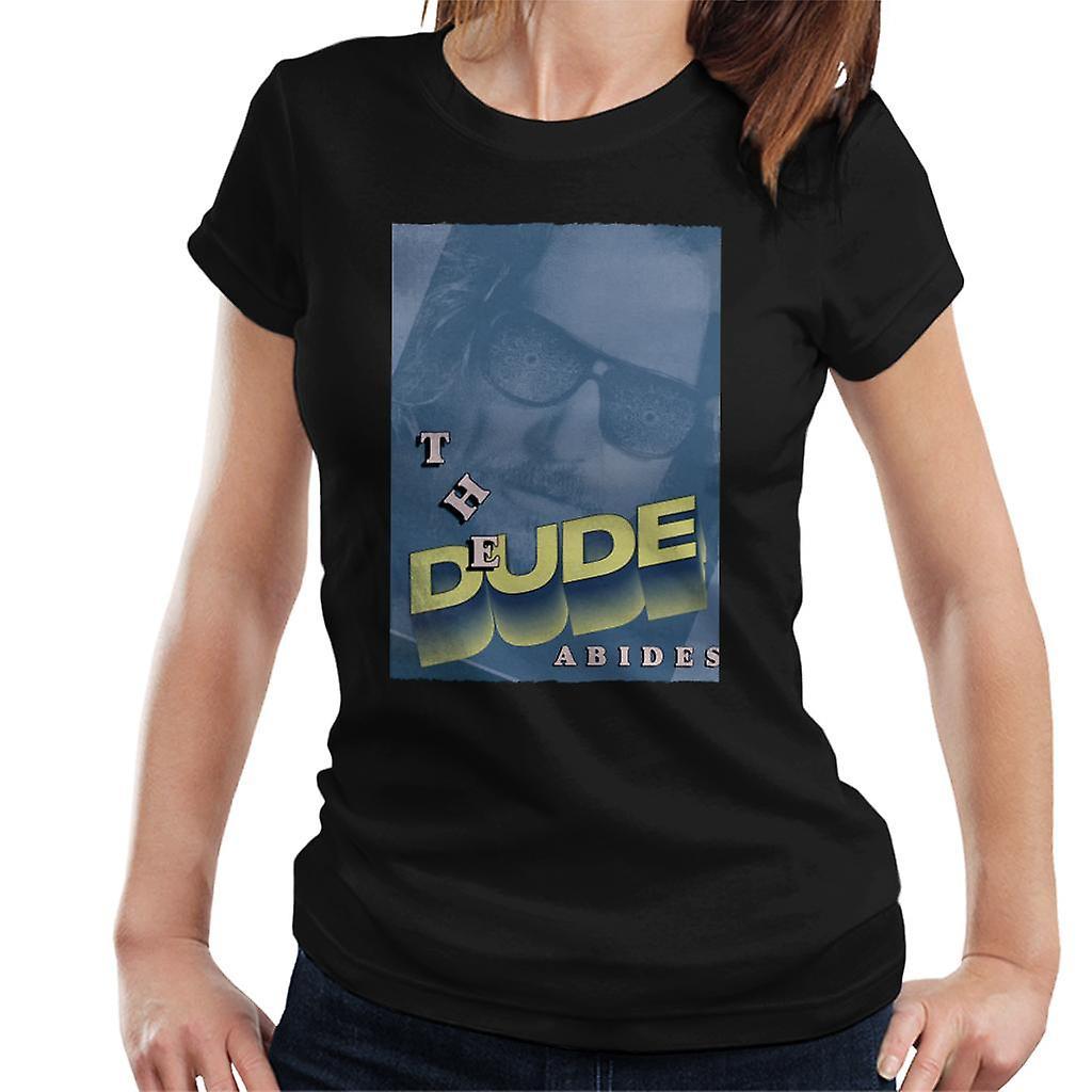 The Big Lebowski The Dude 3D Text Nostalgia Women's T-Shirt Black XX-Large