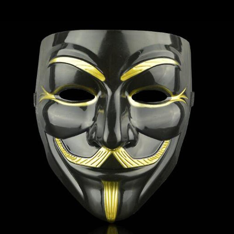 Vicbuy Anonymous Hacker Vendetta Guy V Cosplay Mask Halloween Party Masks Black Eyeliner