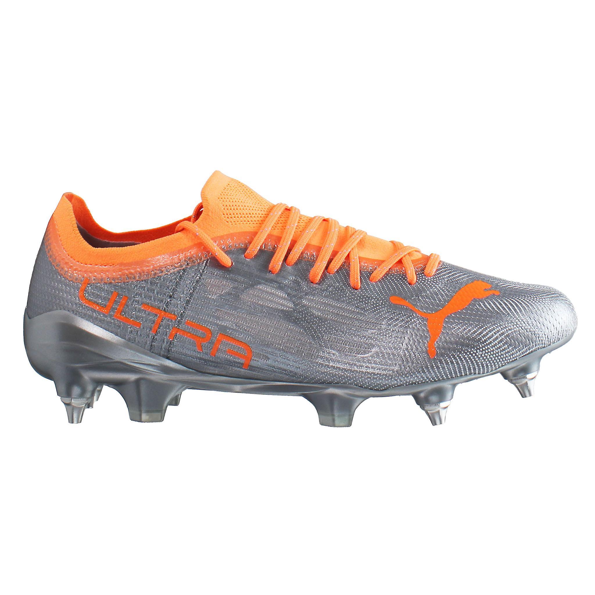 Puma Ultra 1.4 MxSG Lace-Up Silver Synthetic Mens Football Boots 106718_01 UK 9.5 EU 44 US 10.5