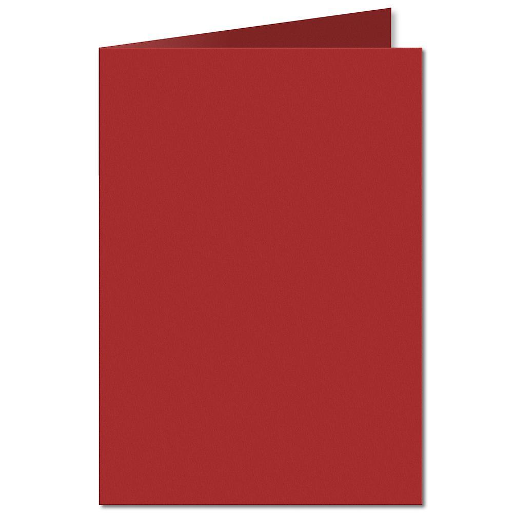 ColorSono Chilli Red. 210mm x 297mm. A5 (Long Edge). 235gsm Folded Card Blank. 50