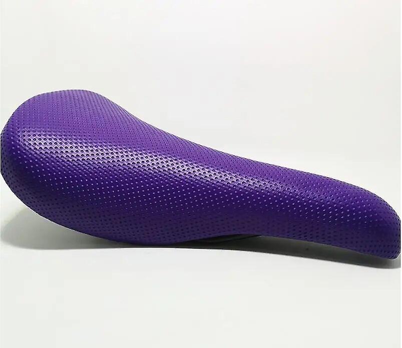 Bicycle Saddles Q837 Cycling Bicycle Saddle Cushion Special  Leather Surface Road Bike Cushion Bicycle Saddle PURPLE