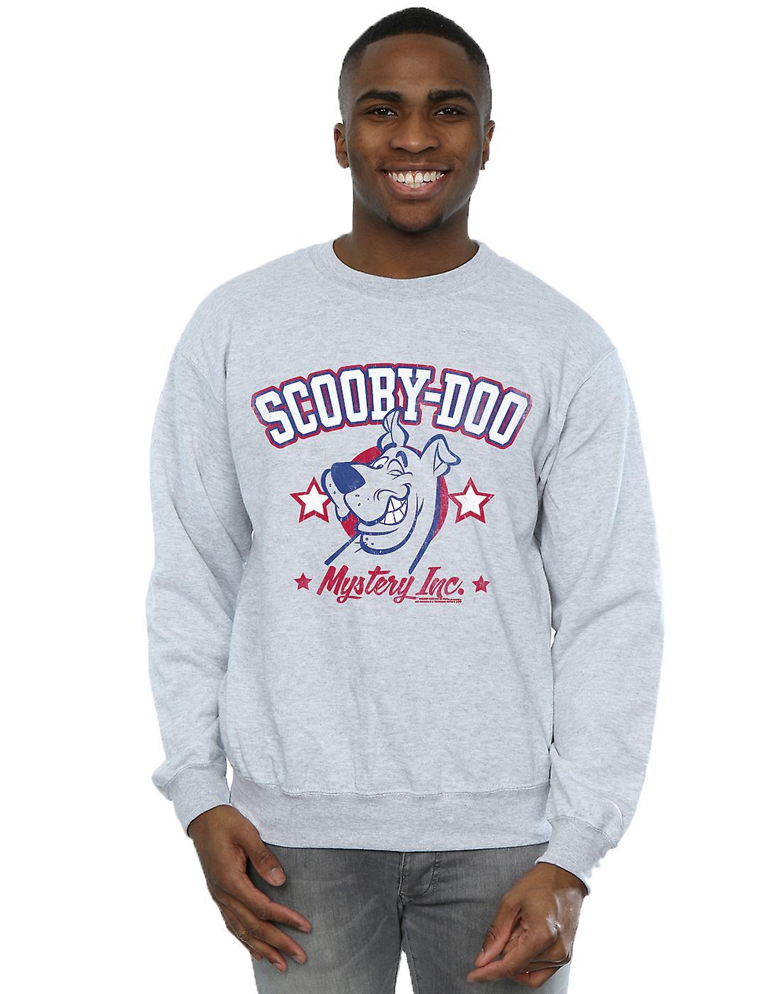 Absolute Cult Scooby Doo Men's Collegiate Mystery Inc Sweatshirt White XXXXX-Large